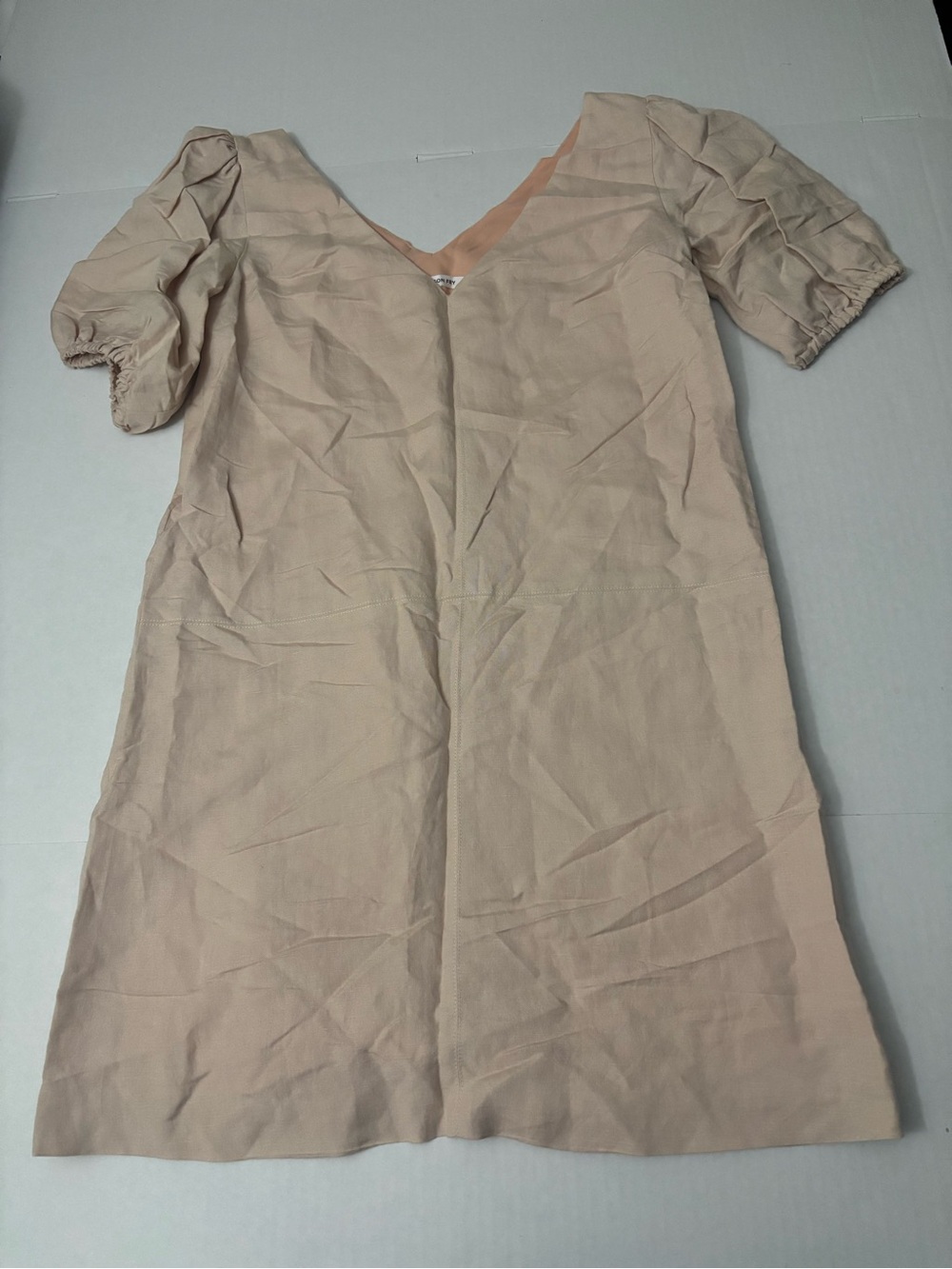 Emerson Fry  linen Blend peach Mini dress, Size XS